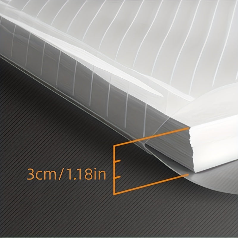 5/30pcs, A4 File Bag, Clear Plastic, Large Capacity And Snapshot Button, Perfect For School Office And Home