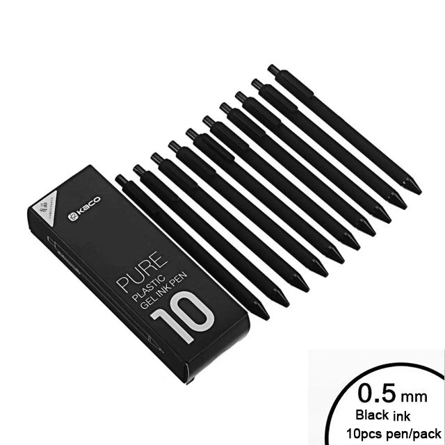 Original Xiaomi Mijia Kaco Pen 0.5mm Gel Pen Signing Pen KACO Core Durable Signing Pen Refill Black Ink +Kaco Refills