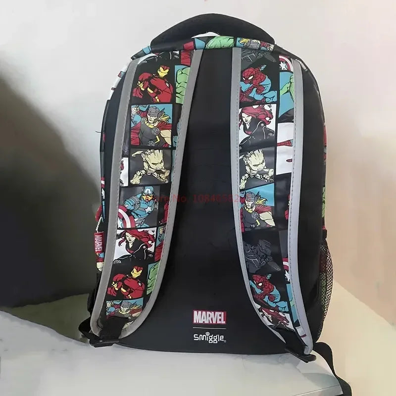 Genuine Australia Smiggle Marvel Superhero Iron Man Spiderman Boys Backpack Student Backpack Water Cup Lunch Bag Pen Box