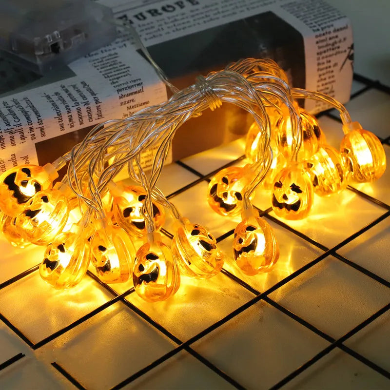 New Led Halloween Pumpkin String Lights Decorative Atmosphere Lights Halloween Wall Decorations, Room Decoration Night Lights