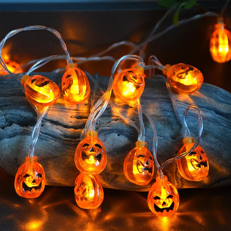 New Led Halloween Pumpkin String Lights Decorative Atmosphere Lights Halloween Wall Decorations, Room Decoration Night Lights