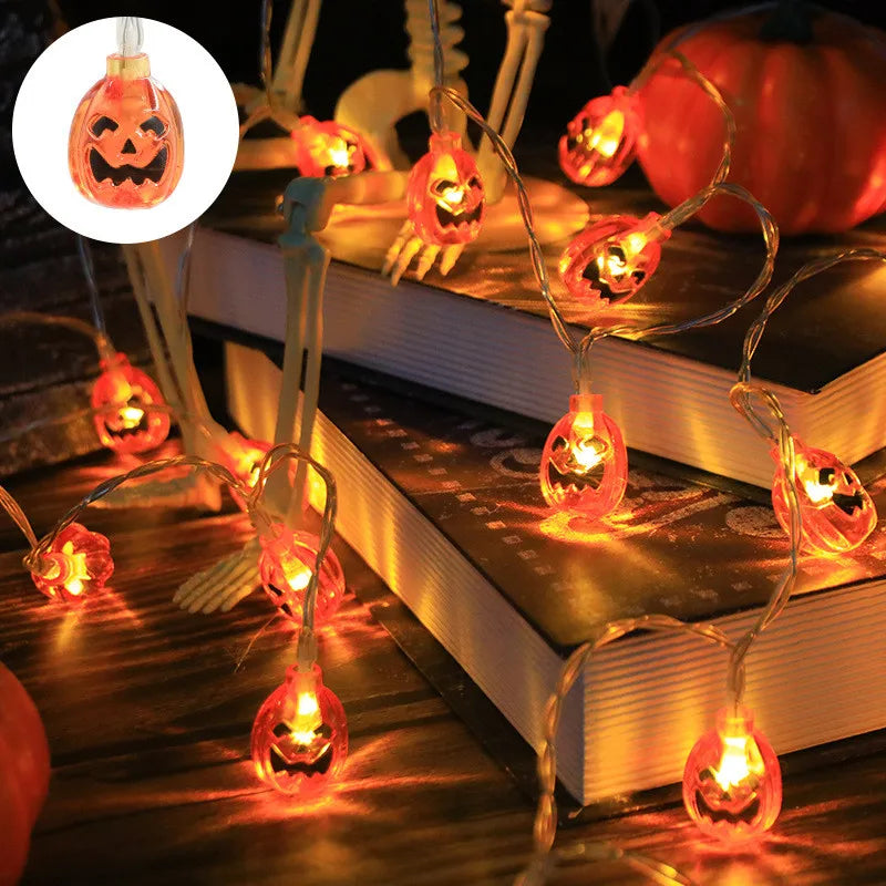 New Led Halloween Pumpkin String Lights Decorative Atmosphere Lights Halloween Wall Decorations, Room Decoration Night Lights