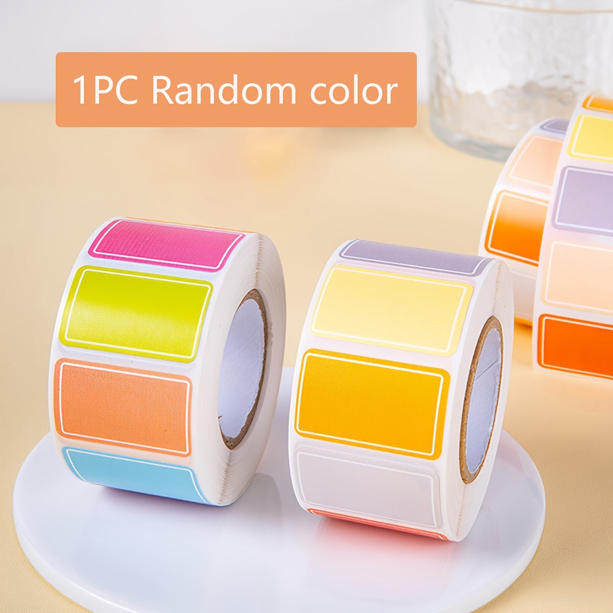500-Piece Roll Vibrant Color-Coded Index Tabs - Durable, Waterproof, and Removable Sticky Labels for Effortless Organizing, Tagging, and Creating Personalized Name Tags - Ideal for Office, School, and Home Use